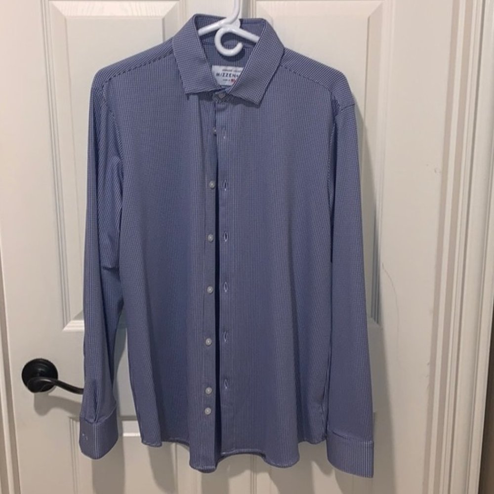 Mizzen+Main Spinnaker - Sz L Trim Fit Blue Gingham